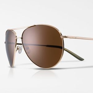 NEW! Nike Chance Aviator Sunglasses in Gold Unisex